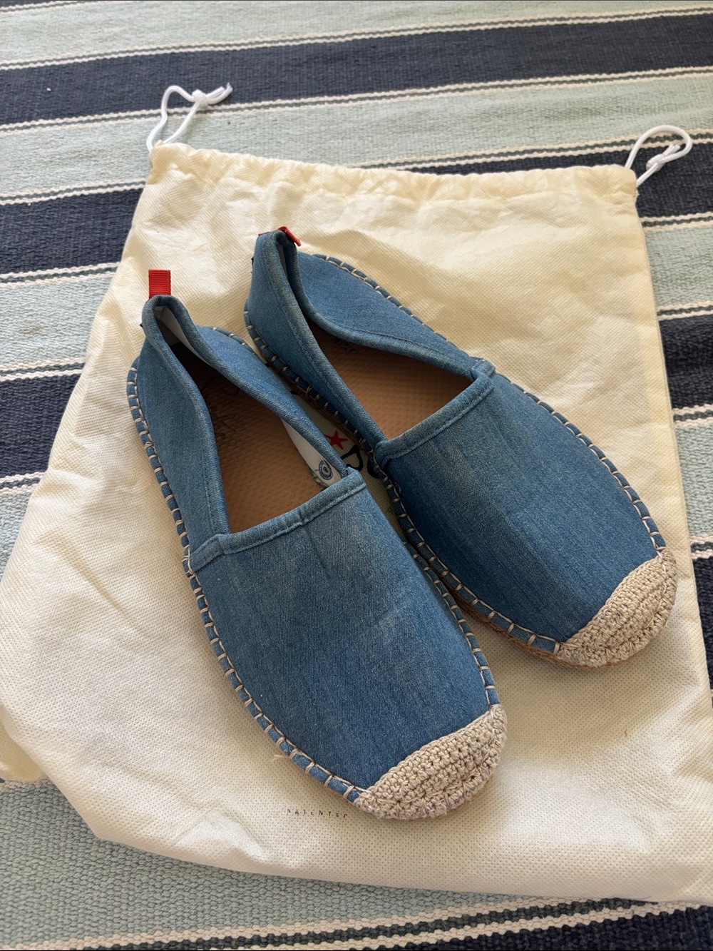 Sea Star Beachwear Espadrille size 9 chambray waterproof